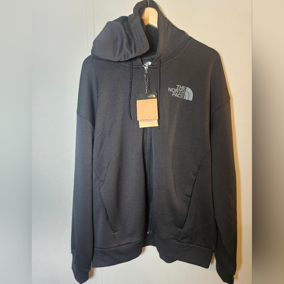 NEW The North Face Horizon Men Jacket Adult L Gray Logo Hoodie Fleece Full Zip - Picture 1 of 11